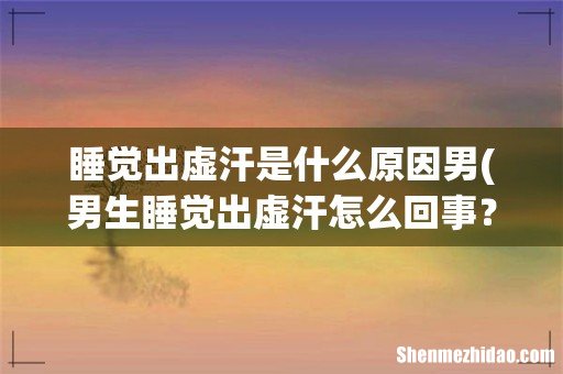 男生睡觉出虚汗怎么回事??? 睡觉出虚汗是什么原因男