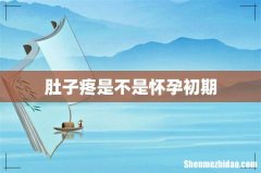 肚子疼是不是怀孕初期