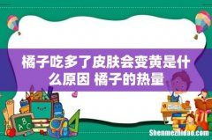 橘子吃多了皮肤会变黄是什么原因 橘子的热量