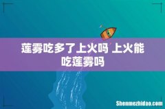 莲雾吃多了上火吗 上火能吃莲雾吗