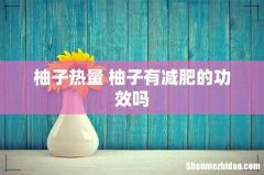 柚子热量 柚子有减肥的功效吗