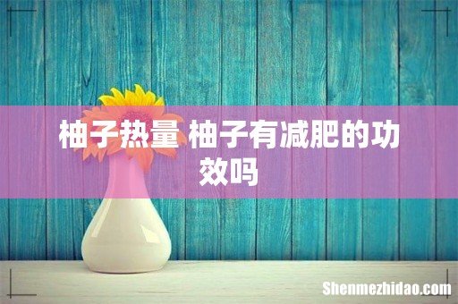 柚子热量 柚子有减肥的功效吗