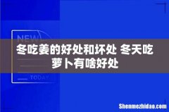 冬吃姜的好处和坏处 冬天吃萝卜有啥好处