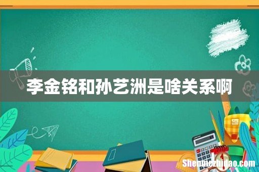 李金铭和孙艺洲是啥关系啊