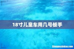 18寸儿童车用几号板手