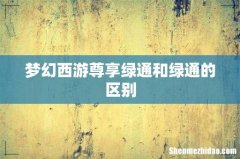 梦幻西游尊享绿通和绿通的区别