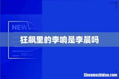 狂飙里的李响是李晨吗