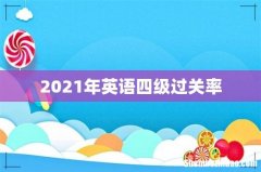 2021年英语四级过关率