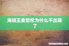 海贼王麦哲伦为什么不出现了