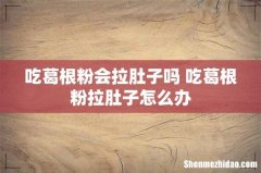 吃葛根粉会拉肚子吗 吃葛根粉拉肚子怎么办