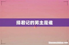 择君记的男主是谁