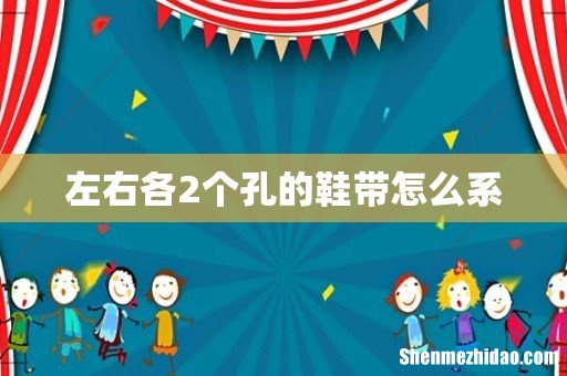 左右各2个孔的鞋带怎么系