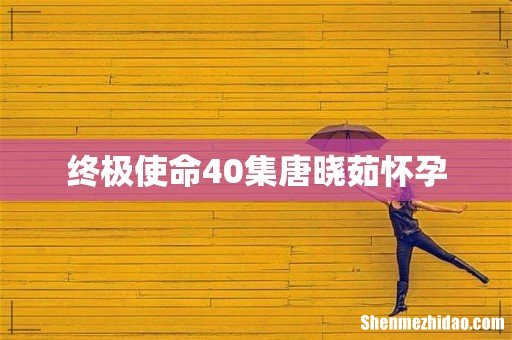 终极使命40集唐晓茹怀孕