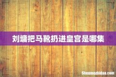 刘墉把马靴扔进皇宫是哪集