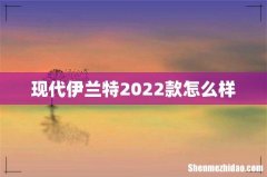 现代伊兰特2022款怎么样