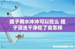 提子用水冲冲可以吃么 提子没洗干净吃了会怎样