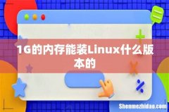 1G的内存能装Linux什么版本的