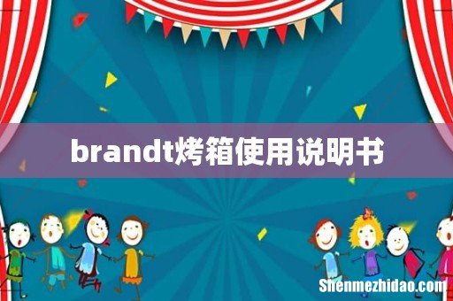 brandt烤箱使用说明书