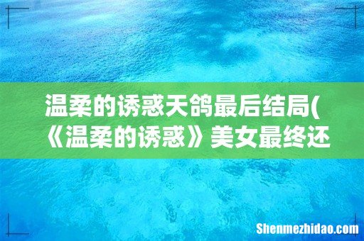 《温柔的诱惑》美女最终还是抵不住50万的诱惑,剧情评价到底怎么样? 温柔的诱惑天鸽最后结局