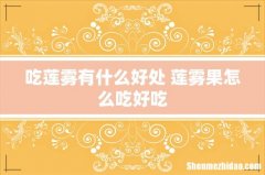 吃莲雾有什么好处 莲雾果怎么吃好吃
