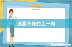 浪漫不死的上一句