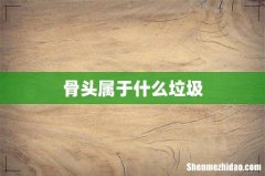 骨头属于什么垃圾
