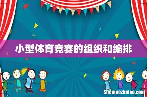 小型体育竞赛的组织和编排