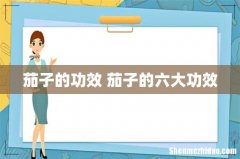 茄子的功效 茄子的六大功效