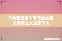 羊角蜜是哪个季节的水果 羊角蜜上火还是下火