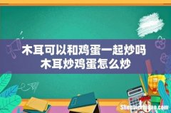 木耳可以和鸡蛋一起炒吗 木耳炒鸡蛋怎么炒