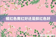 橘红色南红好还是鲜红色好