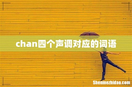 chan四个声调对应的词语