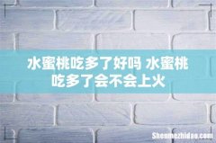 水蜜桃吃多了好吗 水蜜桃吃多了会不会上火