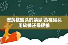 做黄桃罐头的禁忌 黄桃罐头用软桃还是硬桃