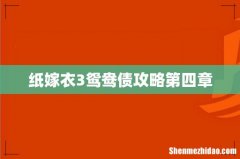 纸嫁衣3鸳鸯债攻略第四章
