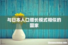 与日本人口增长模式相似的国家
