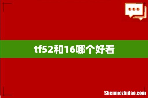 tf52和16哪个好看