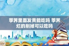 荸荠里面发黄能吃吗 荸荠烂的削掉可以吃吗