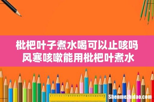 枇杷叶子煮水喝可以止咳吗 风寒咳嗽能用枇杷叶煮水喝吗