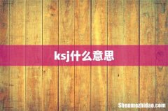 ksj什么意思