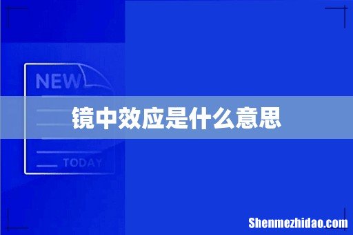 镜中效应是什么意思