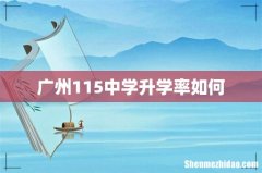 广州115中学升学率如何