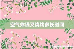 空气炸锅叉烧烤多长时间