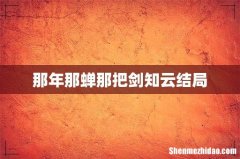 那年那蝉那把剑知云结局