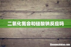 二氧化氮会和硅酸钠反应吗