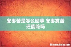 冬枣苦是怎么回事 冬枣发苦还能吃吗