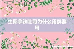 生椰拿铁吐司为什么用鲜酵母