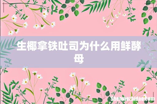 生椰拿铁吐司为什么用鲜酵母