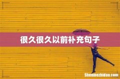 很久很久以前补充句子