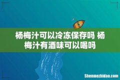 杨梅汁可以冷冻保存吗 杨梅汁有酒味可以喝吗